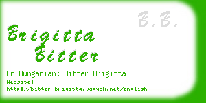 brigitta bitter business card